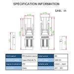 Waterproof Solar Panel Cable Connectors (5 Pairs)