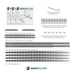 SAVOLAR Adjustable Solar Panel Brackets - Pack of 2