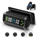 Solar Wireless Tire Pressure Monitor with 4 Sensors
