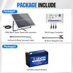 ECO-WORTHY 25W Solar Panel Kit for Off-Grid Use