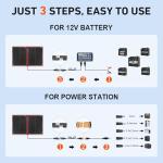 DOKIO 100W 12V Foldable Solar Panel Kit