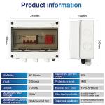 Jadeshay 1000V Solar PV Combiner Box with Breaker