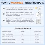 DOKIO 300W Portable Solar Panel Kit for RVs