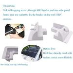 7 Drill-Free UV-Resistant Solar Panel Corner Brackets