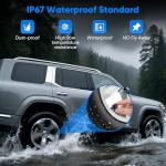 Solar Wireless Tire Pressure Monitor with 4 Sensors