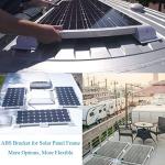 7 Drill-Free UV-Resistant Solar Panel Corner Brackets