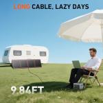 DOKIO 160W Folding Solar Panel Kit for Campers