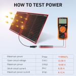 DOKIO 100W 12V Foldable Solar Panel Kit