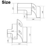7 Drill-Free UV-Resistant Solar Panel Corner Brackets