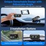 Solar Wireless Tire Pressure Monitor with 4 Sensors