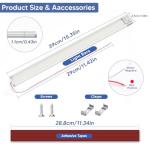 Kriogor 12V LED Strip Lights with Switch - 4PCS