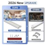 Kriogor 12V LED Strip Lights with Switch - 4PCS