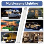 Kriogor 12V LED Strip Lights with Switch - 4PCS