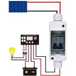 20A Solar Combiner Box with AC Circuit Breaker
