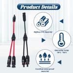 Y Branch Parallel Connector for Solar Panels