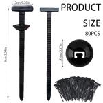 Strong Nylon Cable Tie Buckles - 150 Pack