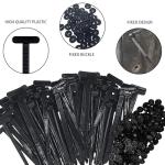 Strong Nylon Cable Tie Buckles - 150 Pack