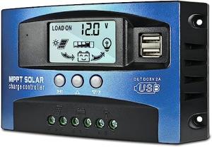 100A MPPT Solar Charge Controller with USB Ports