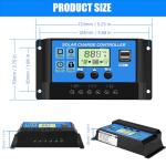 30A PWM Solar Charge Controller with LCD Display