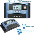 100A MPPT Solar Charge Controller with USB Ports