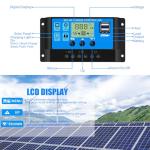 30A PWM Solar Charge Controller with LCD Display