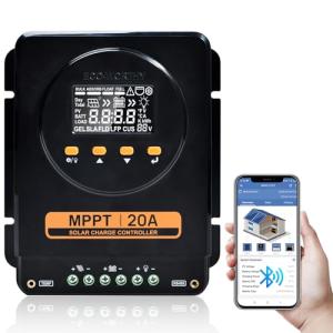 ECO-WORTHY 20A MPPT Solar Charge Controller with Bluetooth