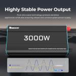 Renogy 3000W Pure Sine Wave Inverter with UK Sockets