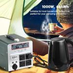 Portable 1000W Power Station with USB and AC Outlets