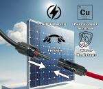 WindyNation 8 AWG Solar Panel Extension Cables