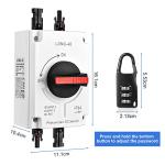 OFFCUP DC Isolation Switch for Solar PV Systems