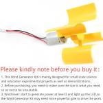 Mini Wind Turbine Generator Kit for Education