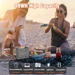 Powkey 100W Portable Solar Power Station