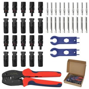 MC4 Solar Crimping Tool Kit with Connectors
