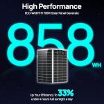 ECO-WORTHY 195W Bifacial 12V Solar Panel