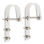 Stainless Steel Solar Panel Holder Hooks (2 Pack)
