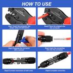 MC4 Solar Crimping Tool Kit with Connectors
