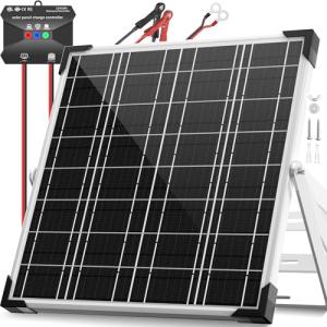 20W Monocrystalline Solar Panel Kit with MPPT Controller