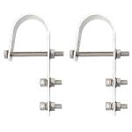 Stainless Steel Solar Panel Holder Hooks (2 Pack)