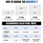 ECO-WORTHY Adjustable Solar Panel Mount Brackets Kit
