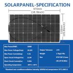 100W Flexible High-Efficiency Portable Solar Panel
