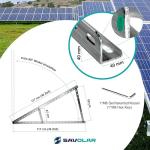 SAVOLAR Adjustable Solar Panel Brackets - Pack of 2