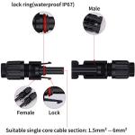 VIVLLEN Solar Panel Connector Cables - 10 Pairs