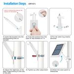 HOLACA Solar Panel Pole Mount Bracket, White