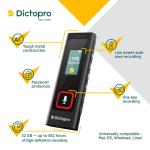 Dictopro Mini Voice Activated Recorder, 8GB