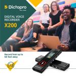 Dictopro Mini Voice Activated Recorder, 8GB