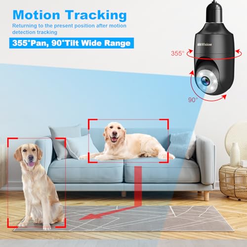 AlkiVision 2K Wireless Security Camera with AI Detection