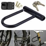 Heavy Duty Steel Bicycle U-lock with 2 Keys