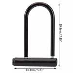 Heavy Duty Steel Bicycle U-lock with 2 Keys