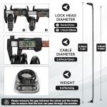 Monotre 4-Digit Combination Bike Cable Lock