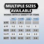 Lumintrail Weatherproof Coiled Bike Cable Lock